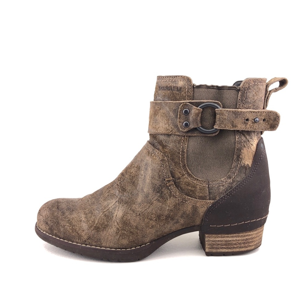Merrell Shiloh Pull on Leather Ankle Boots 7.5